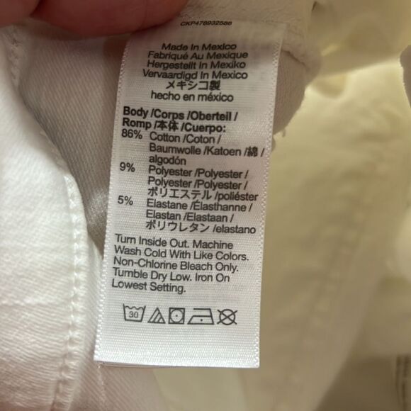 Madewell Mid-rise kick out white jeans NWT - Picture 12 of 13